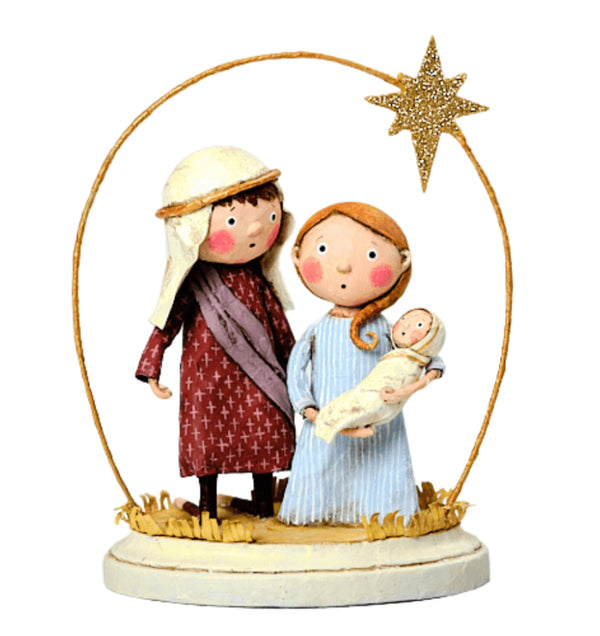 Lori Mitchell A Child Is Born Christmas Figurine