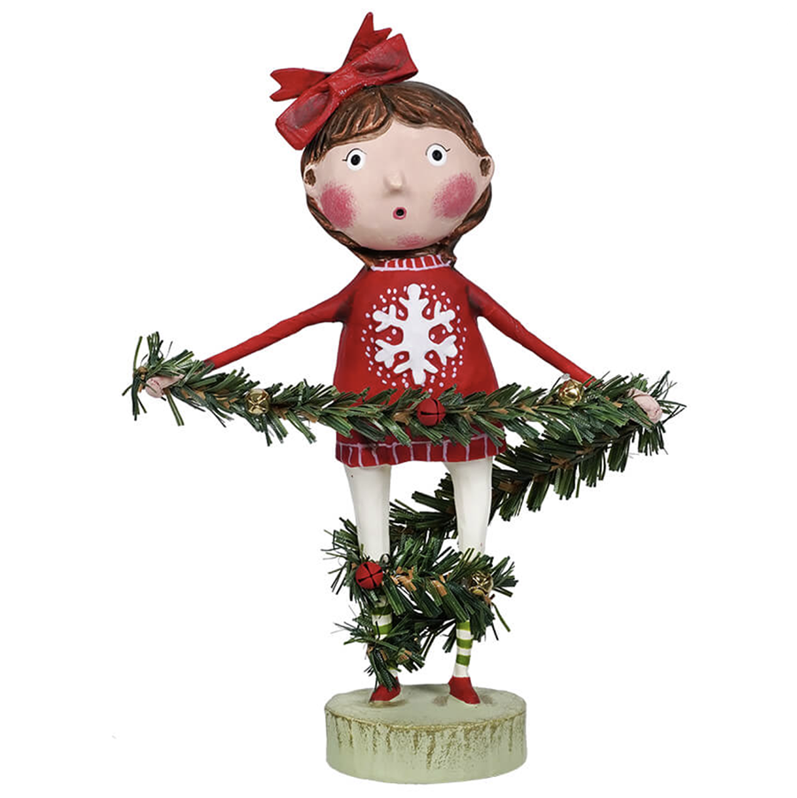 Lori Mitchell Deck The Halls Figurine – Greenleaf Gallery - Bannockburn